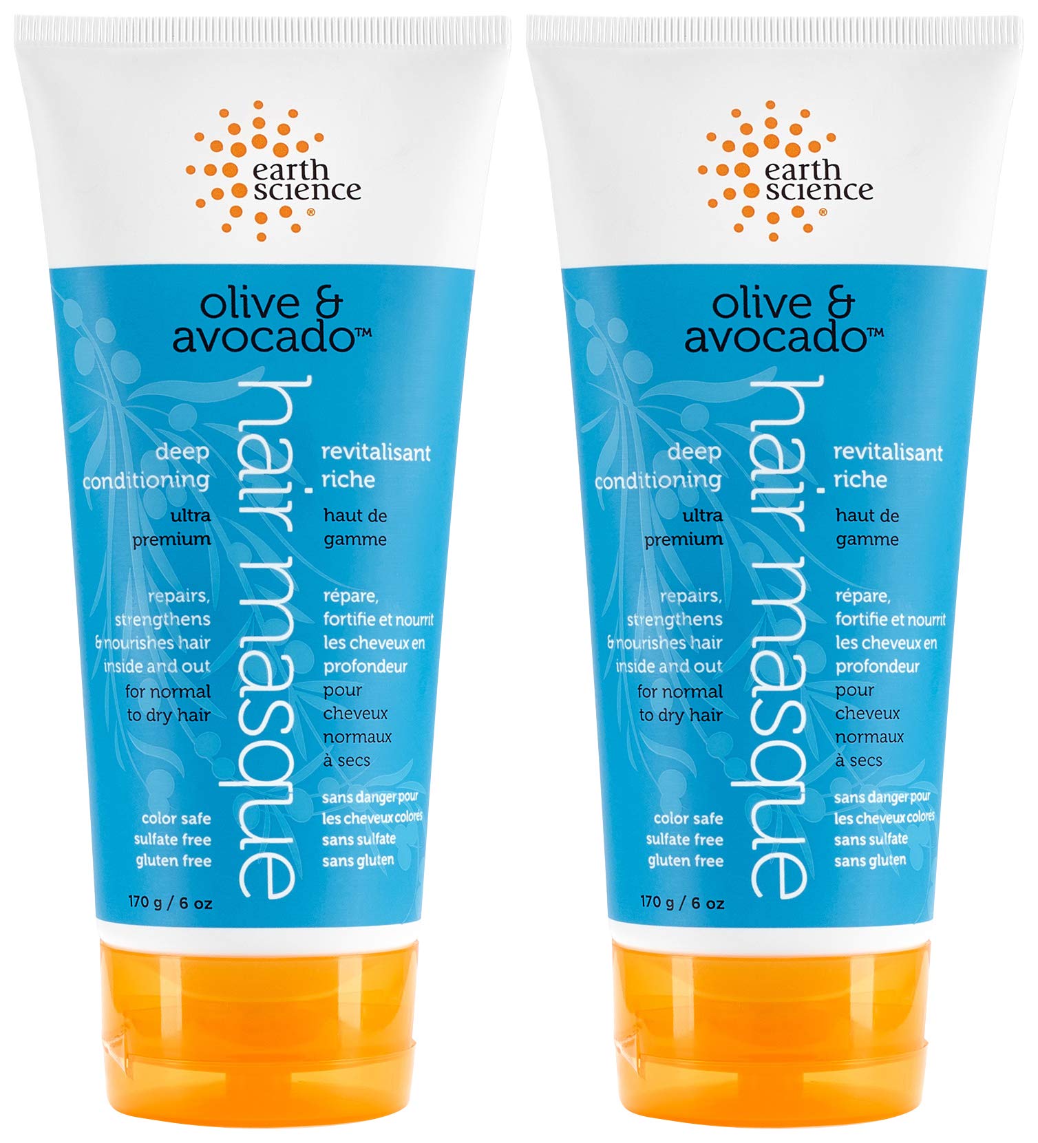 Product image of Earth Therapeutics Olive and Avocado Deep Conditioning Hair Masque For Normal to Dry Hair 6 oz 6 oz Pack of